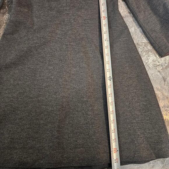 Tibi Charcoal Gray A-Line Puff Sleeve Dress Size 2 - Picture 7 of 8